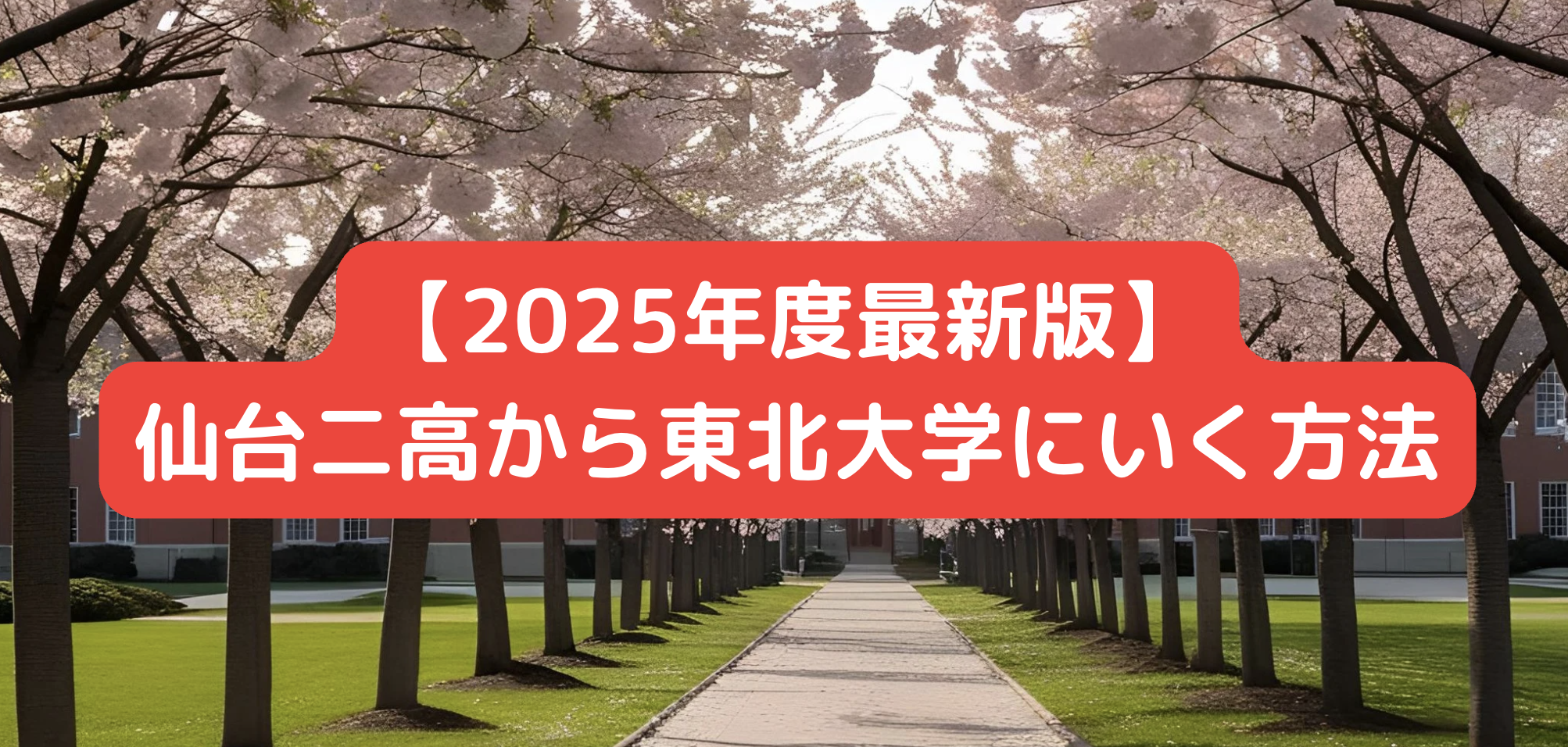 【2025最新版】仙台第二高校から東北大学にいく方法